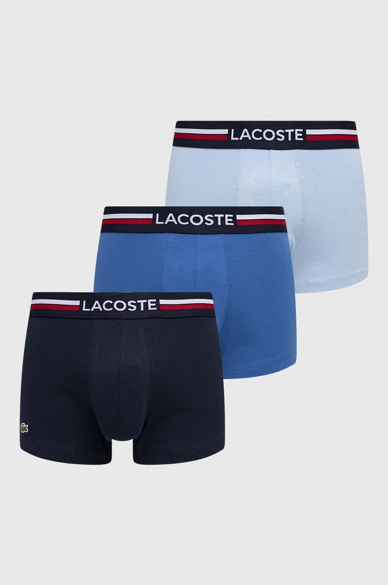 Lacoste bokserki 3-pack męskie kolor granatowy