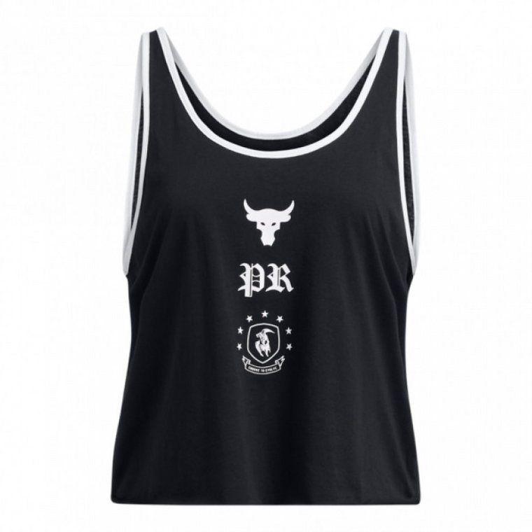 Damski top treningowy Under Armour Project Rock W Tank Boh - czarny