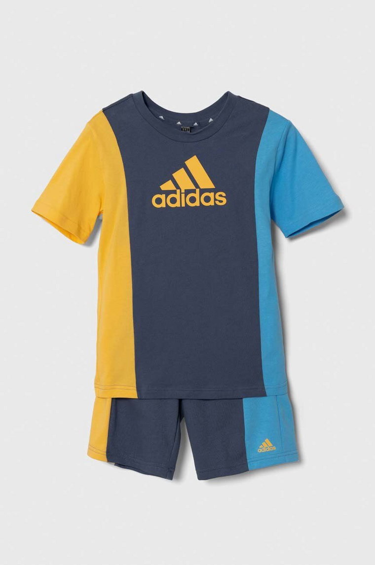 adidas komplet dziecięcy kolor niebieski