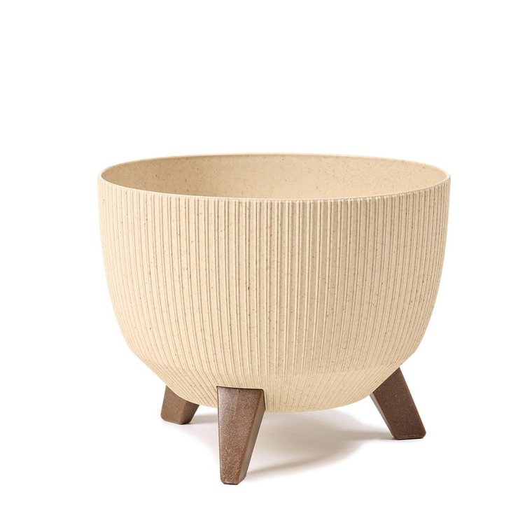 Doniczka Misa ROMA 24 cm jumper eco wood piaskowy