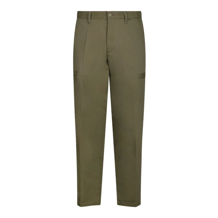 Wojskowe Zielone Spodnie Cargo Calvin Klein