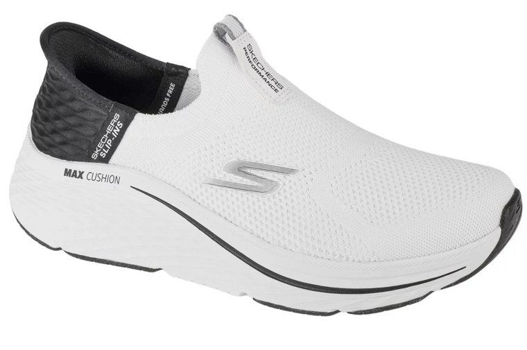 Skechers Slip-Ins Max Cushioning Elite 2.0 - Eternal 129611-WBK, Damskie, Białe, buty do biegania, tkanina, rozmiar: 35,5