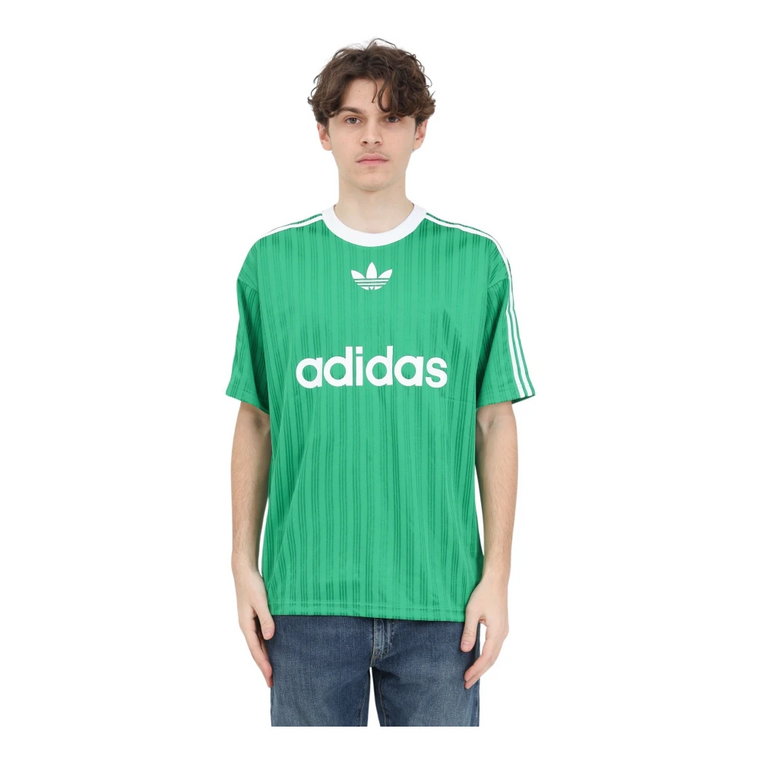 Zielone koszulki i pola z ikonicznym Trifoglio Adidas Originals