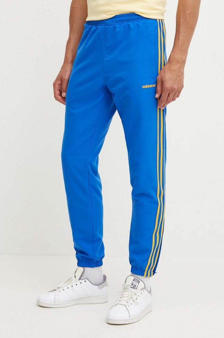 adidas Originals spodnie dresowe kolor niebieski z aplikacją IW3234