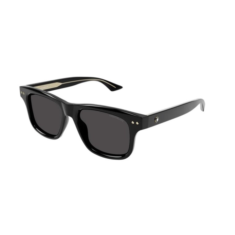 Czarne Szare Okulary przeciwsłoneczne Mb0319S 001 Montblanc