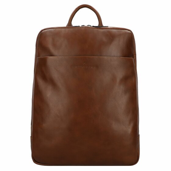 Castelijn & Beerens Specials Plecak Ochrona RFID Skórzany 40 cm Komora na laptopa light brown