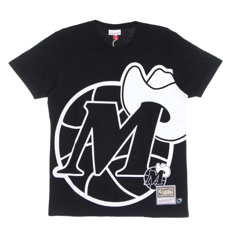 NBA Big Face Tee Czarny Mitchell & Ness