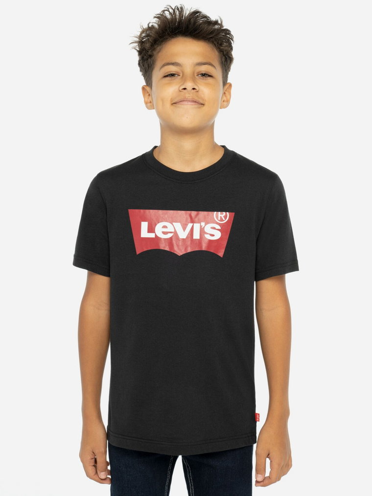 Koszulka chłopięca Levi's Lvb-Batwing Tee 8E8157-023 122-128 cm Czarna (3665115030525). T-shirty, koszulki chłopięce