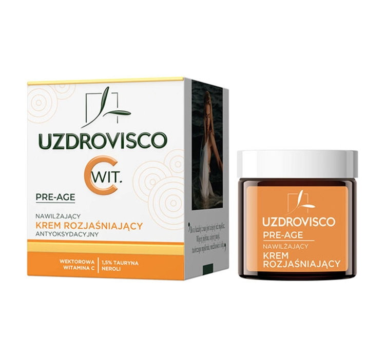 UZDROVISCO PRE-AGE NAWILŻAJĄCY KREM ROZJAŚNIAJĄCY DO TWARZY 50ML