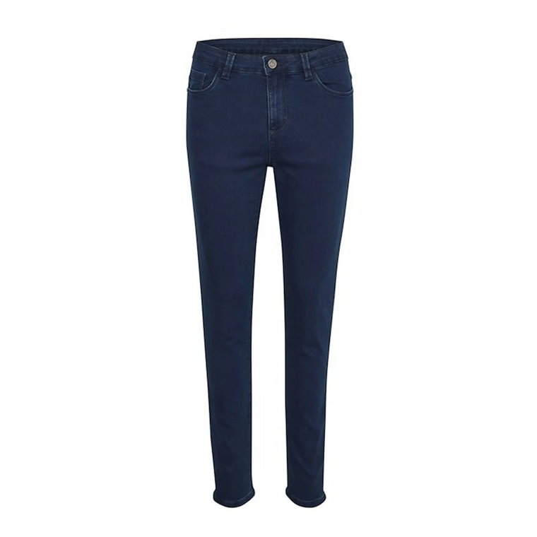 Slim Fit Jeansy Dark Blue Denim Kaffe