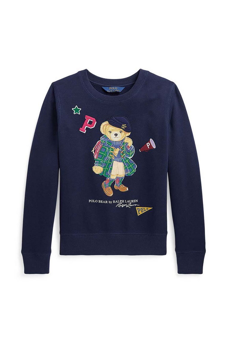Polo Ralph Lauren sweter dziecięcy kolor granatowy lekki