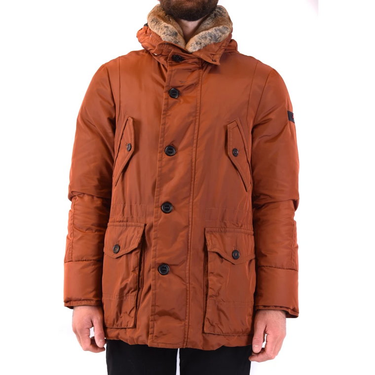Kurtka zimowa, Pozostań ciepły i stylowy dzięki kurtce męskiej Helblad OXF 00 FUR Peuterey