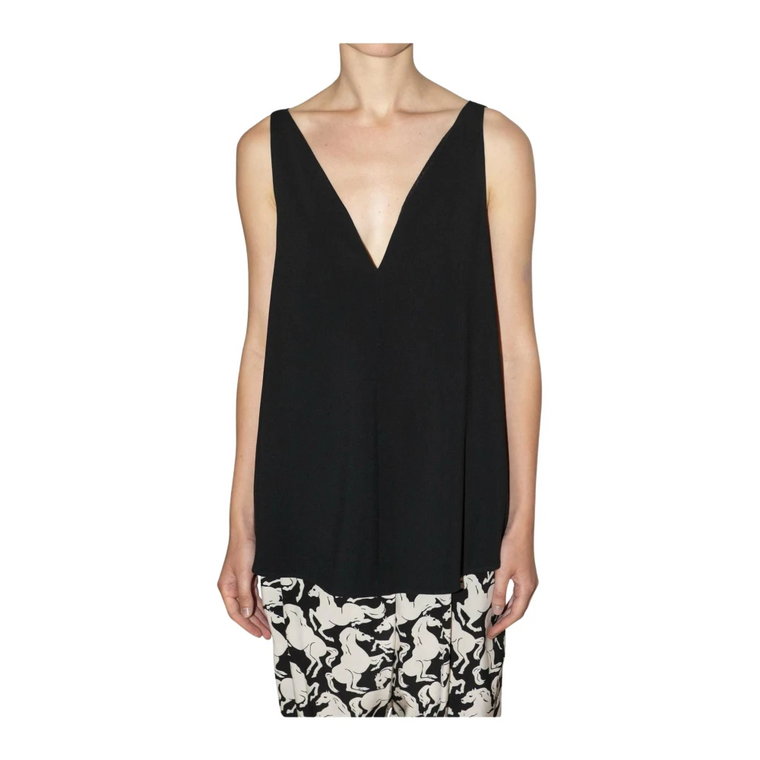 Stella McCartney Sutton Sleeveless Swing Cady Top Stella McCartney