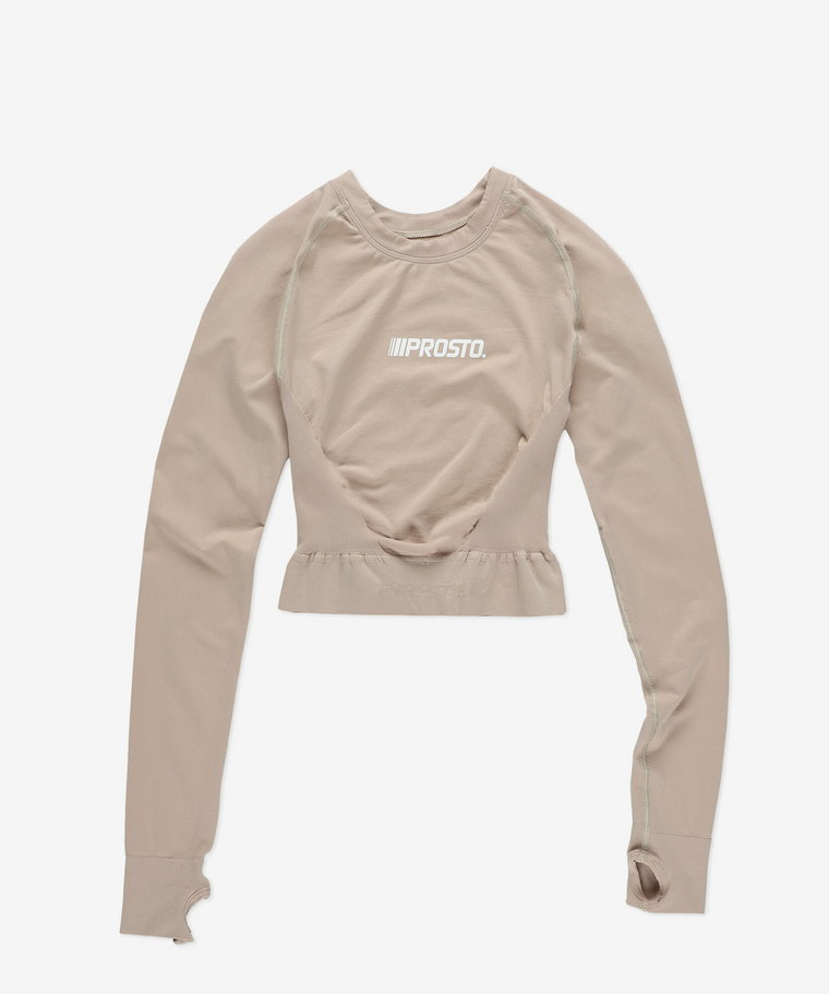 Seamless Longsleeve Beige