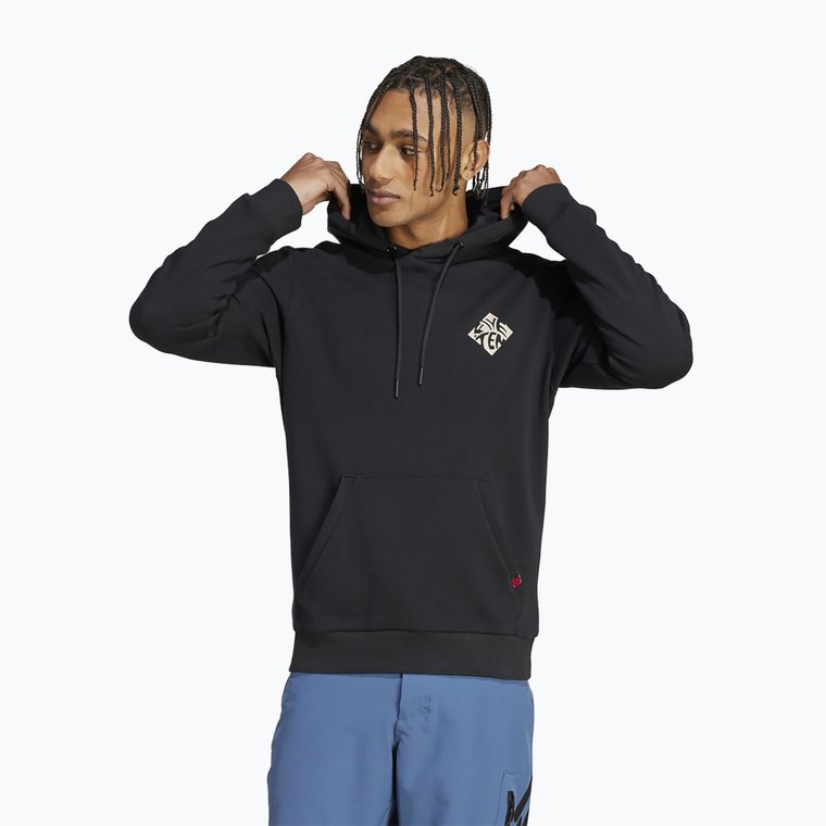 Bluza rowerowa męska adidas FIVE TEN Graphic Hoodie black / savannah