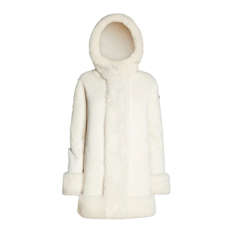 Odwracalny Płaszcz - Sztuczne Futro Shearling - Rozmiar 42 RRD