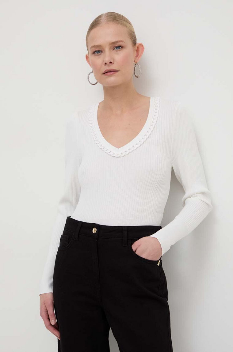 Morgan sweter MCORDE damski kolor biały lekki