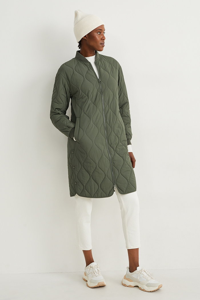 C&A Płaszcz pikowany, Zielony, Rozmiar: 42