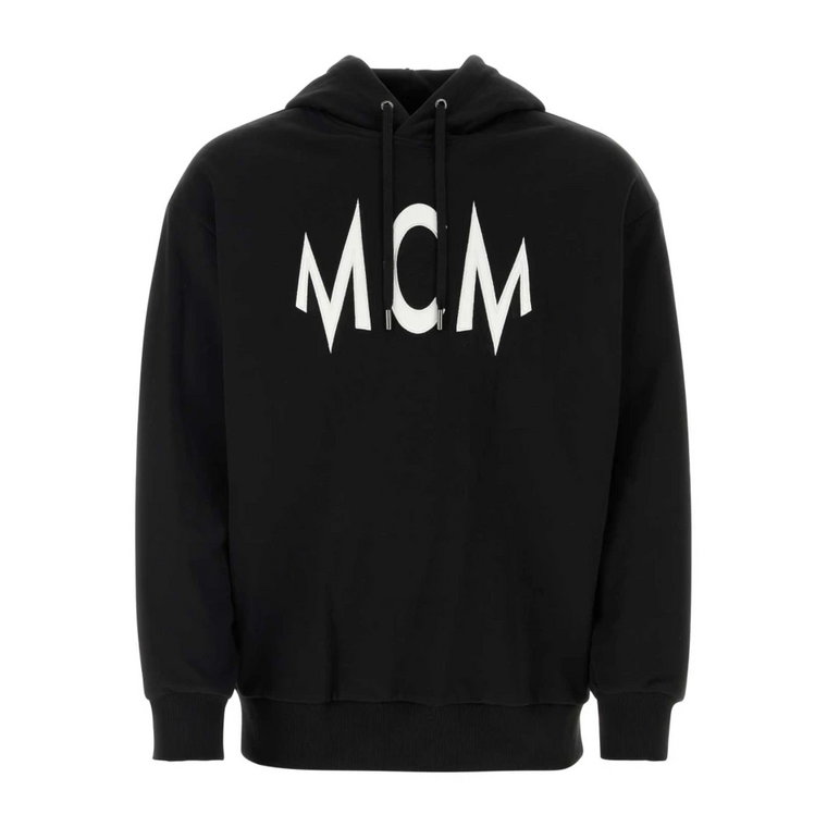 Czarna bawełniana bluza - Klasyczny styl MCM