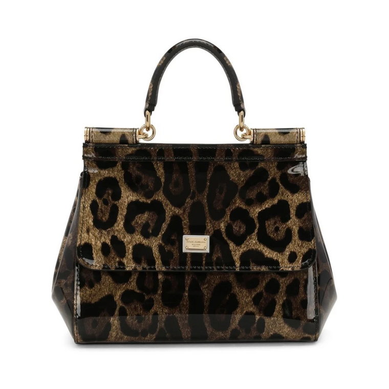 Mała torba Sicily w leopardzie Dolce & Gabbana