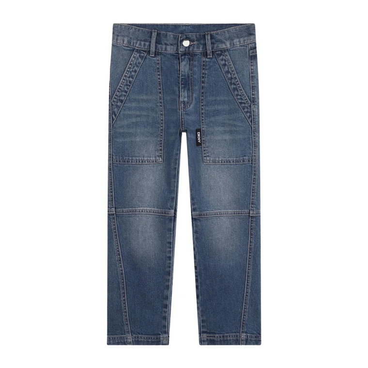 Niebieski Denim Oryginalne Detale Unisex Dkny