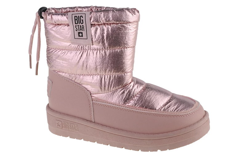Big Star Kid's Shoes KK374219, Dla dziewczynki, Różowe, śniegowce, syntetyk, rozmiar: 34