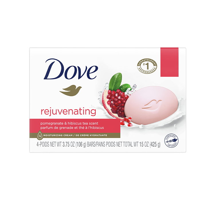 DOVE GO FRESH MYDŁO W KOSTCE POMEGRANATE & HIBISCUS TEA 90G