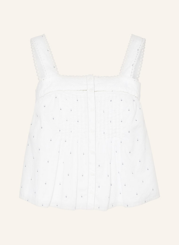 Levi's Top Anabelle Z Koronką weiss