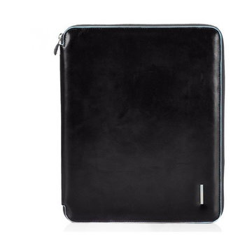 Piquadro, Black A4 briefcase Czarny, unisex,