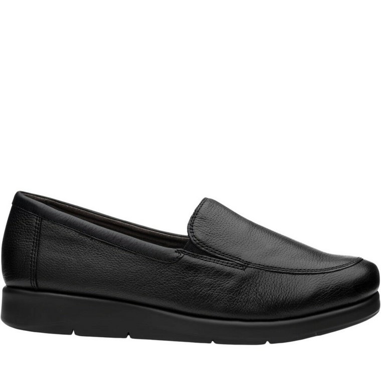 czarny casual closed loafers Caprice