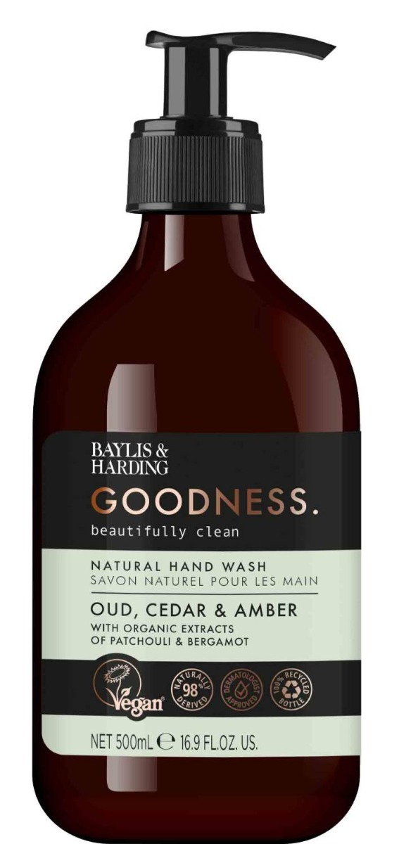 Baylis & Harding Mydło w płynie Goodness Oud, Cedar & Amber 500 ml