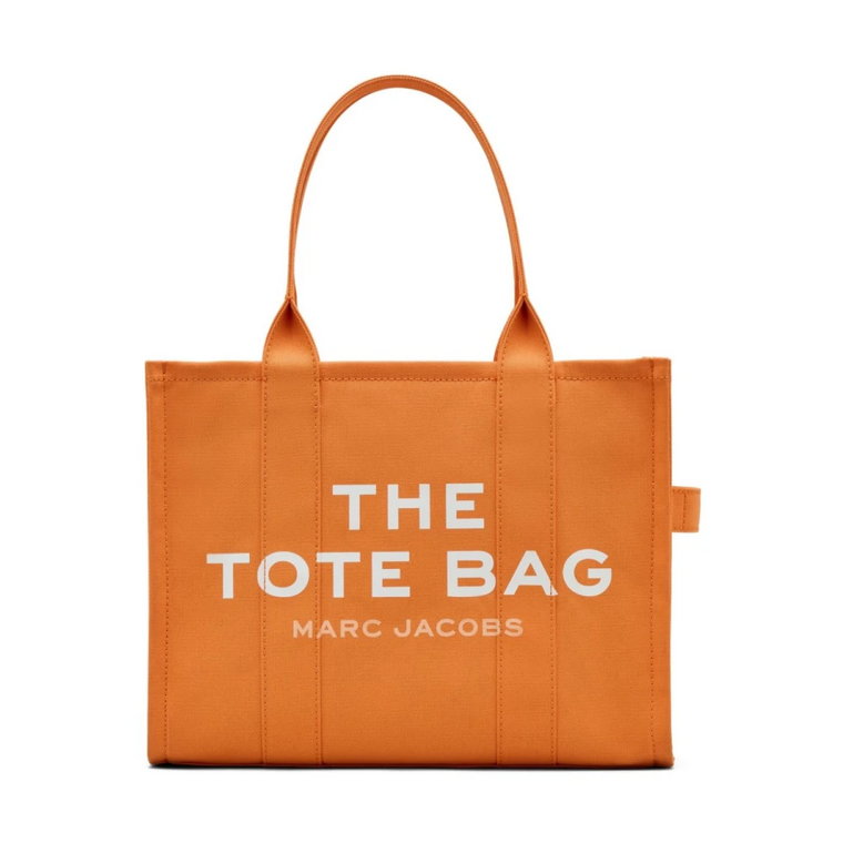 Bawełniana torba tote dla kobiet w kolorze pomarańczowym Marc Jacobs