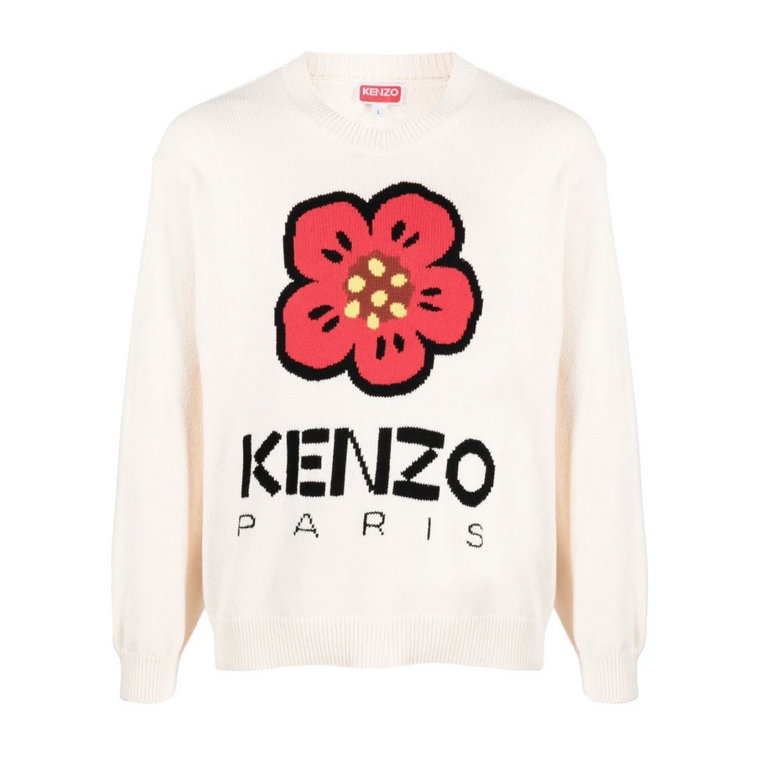 Letni Bawełniany Sweter z Kwiatami Kenzo