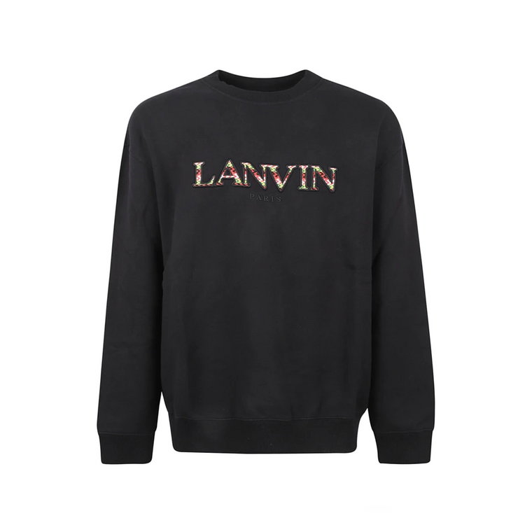 Czarny Klasyczny Curb Sweatshirt Lanvin