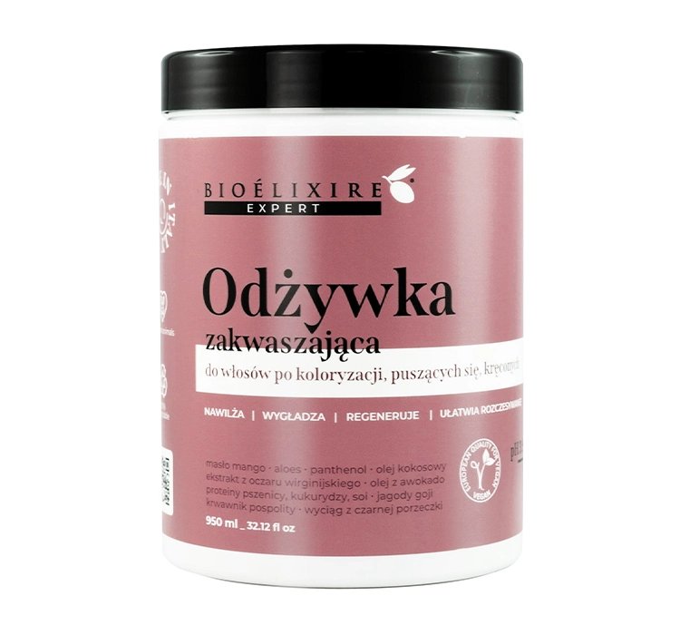 BIOELIXIRE EXPERT ZAKWASZAJĄCA ODŻYWKA DO WŁOSÓW PO KOLORYZACJI 950ML