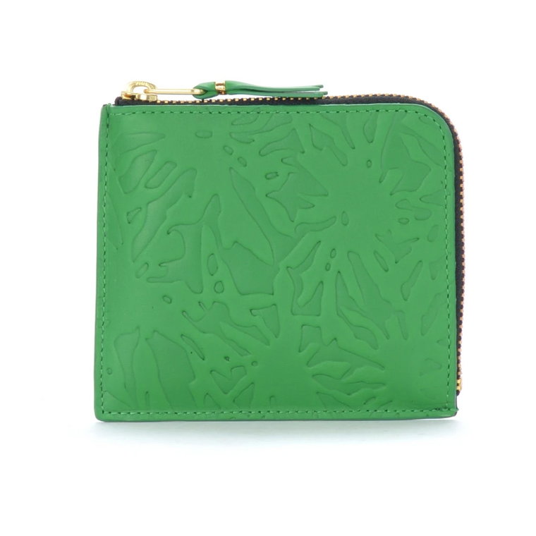 Wytłoczony portfel ze skóry leśnej Comme des Garçons