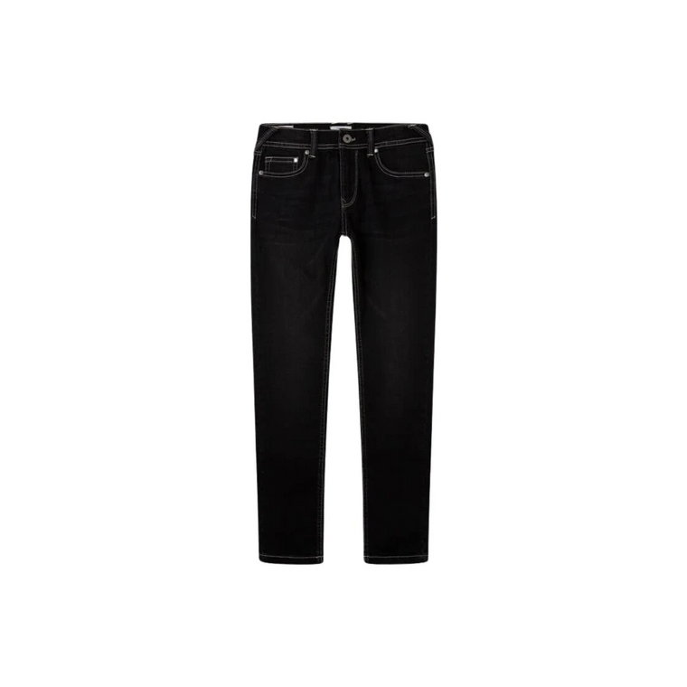 Czarne Skinny Jeans Technologia Gymdigo Pepe Jeans