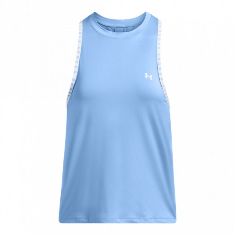 Damski top treningowy Under Armour Knockout Novelty Tank - niebieski