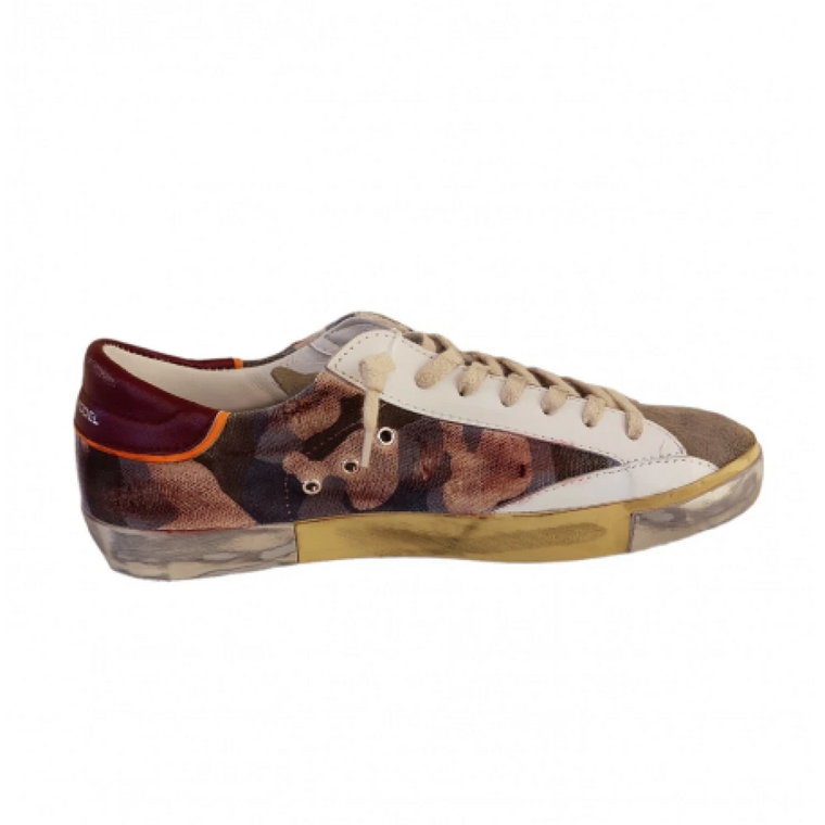 Vintage Paris Camouflage Sneakers Philippe Model