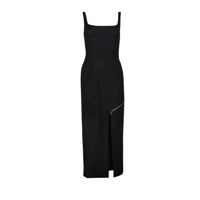 Rozdzielona sukienka ołówkowa z wełny Alexander McQueen