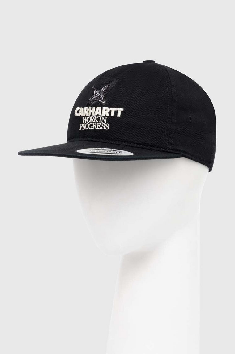 Carhartt WIP czapka z daszkiem bawełniana Ducks Cap kolor czarny z aplikacją I033704.89XX