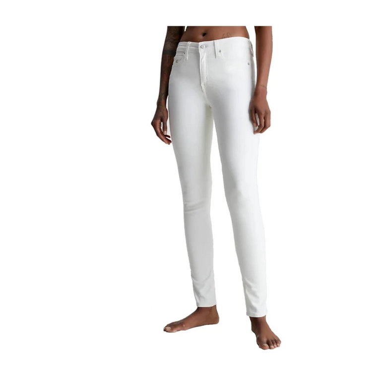 Spodnie Mid Rise Skinny - Ulepsz Swoją Garderobę Calvin Klein