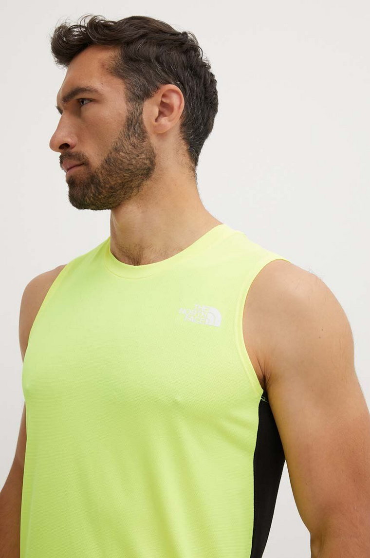 The North Face t-shirt sportowy Lightbright kolor żółty NF0A825PROH1