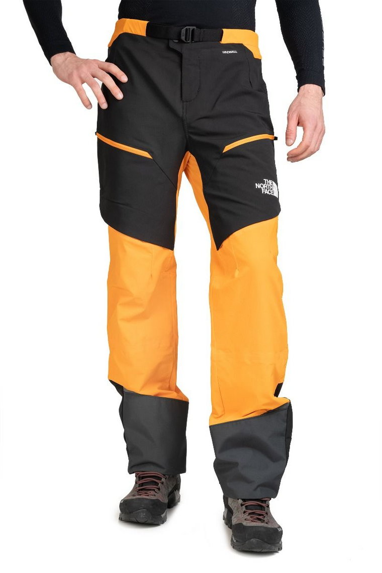 Spodnie dawn turn hybrid-cone orange-tnf black-asphalt grey