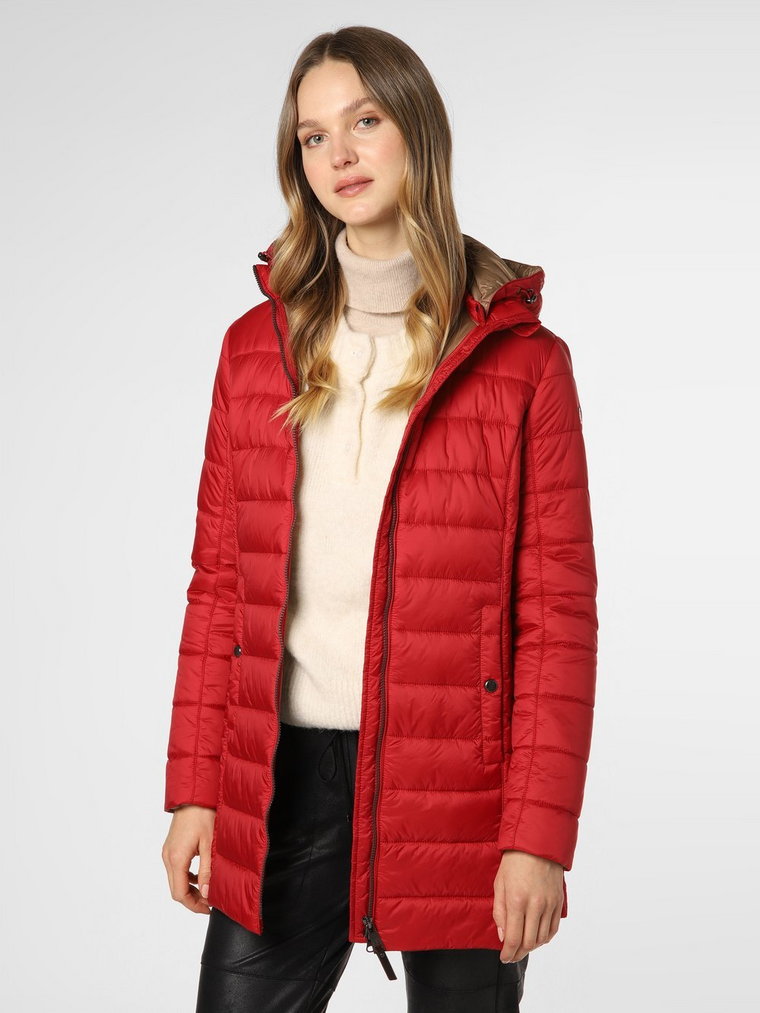 Franco Callegari - Damski płaszcz pikowany, czerwony