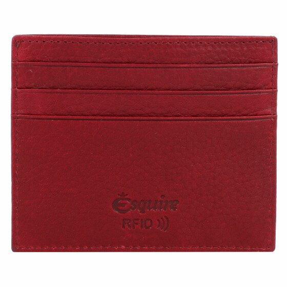 Esquire Etui na karty kredytowe Oslo Texas RFID Skóra 10 cm rot