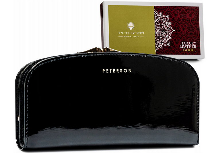 Duży portfel damski ze skóry naturalnej  Peterson