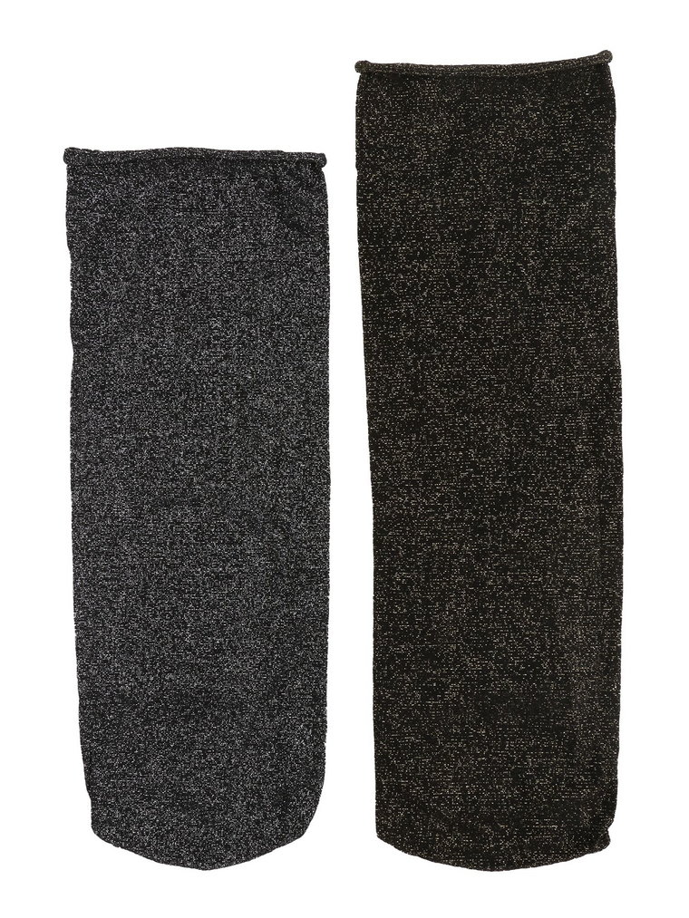 Swedish Stockings Skarpety 'Lisa'  czarny / srebrny