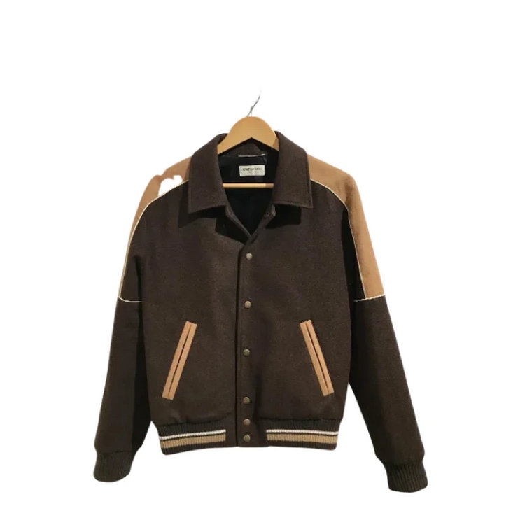 Pre-owned Wool outerwear Saint Laurent Vintage