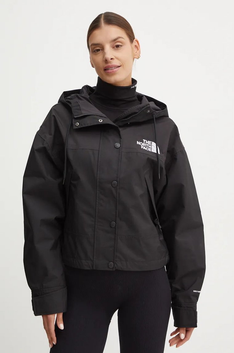 The North Face kurtka Reign on Jacket damska kolor czarny przejściowa oversize NF0A8BCHJK31